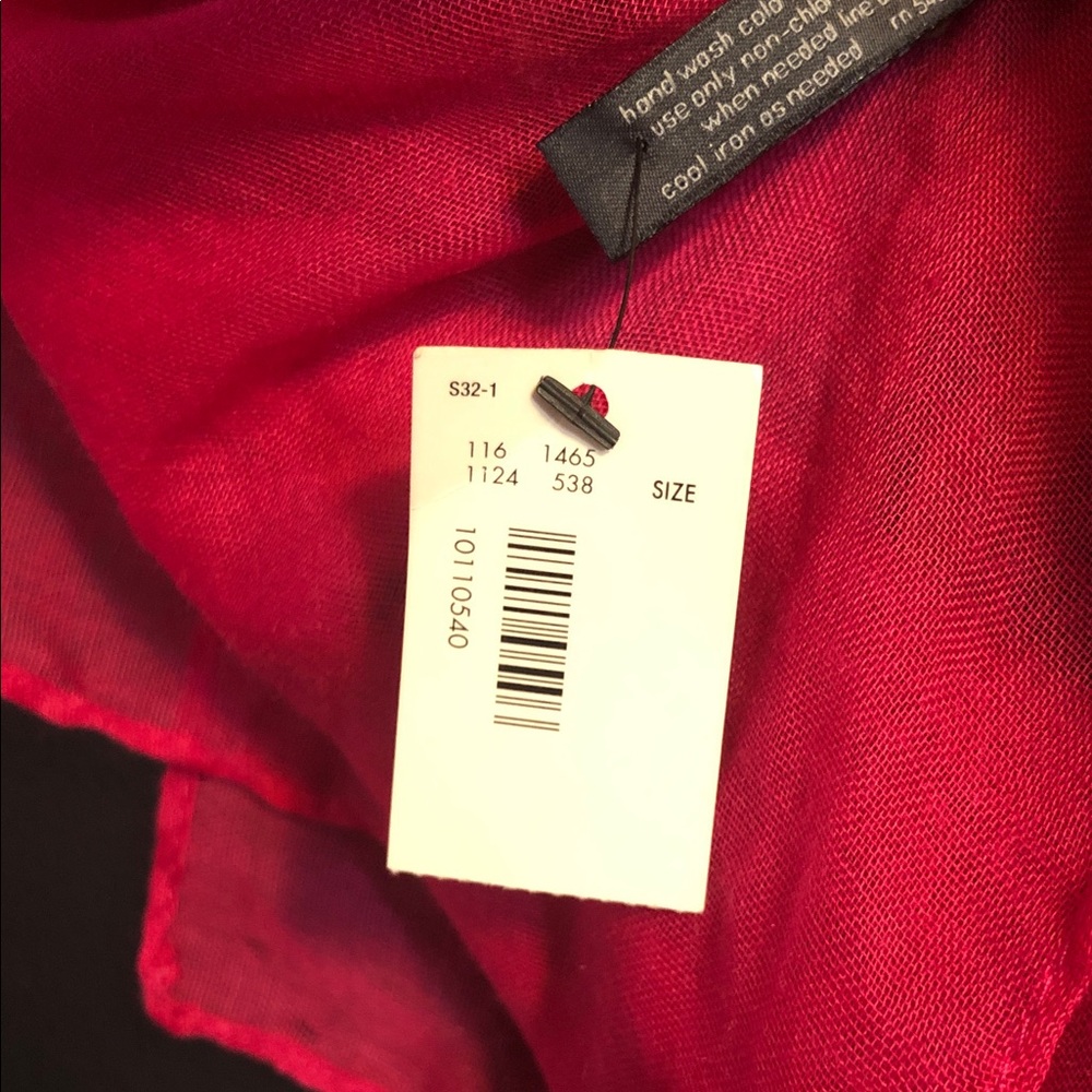 The Limited Bright Pink Colorful Striped Lightweight Scarf - Picture 4 of 4